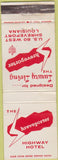 Matchbook Cover - Shreveporter Hotel LA WEAR