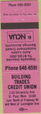 Matchbook Cover - Building Trades Credit Union St Paul MN