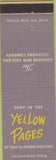 Matchbook Cover - Yellow Pages Phone Book Southern New England Phone
