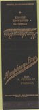 Matchbook Cover - Humphreys Bros Fresno CA insurance SAMPLE