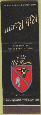 Matchbook Cover - Rib Room Boston MA Somerset Hotel