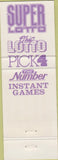 Matchbook Cover - Ohio State Lottery
