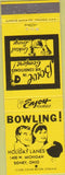Matchbook Cover - Holiday Lanes Bowling Sidney OH