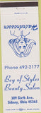 Matchbook Cover - Bey of Styles Salon Sidney OH girlie