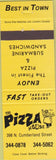 Matchbook Cover - The Pizza House London ON?