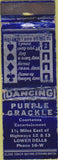 Matchbook Cover - Purple Grackle Lower Dells POOR