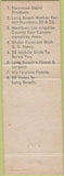 Matchbook Cover - DC Catering Concord NH Long Beach CA