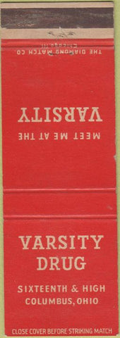 Matchbook Cover - Varsity Drug Columbus OH