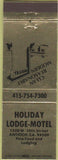 Matchbook Cover - Holiday Lodge Motel Antioch CA