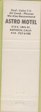 Matchbook Cover - Holiday Lodge Motel Antioch CA