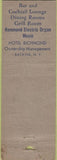 Matchbook Cover - Hotel Richmond Batavia NY WEAR