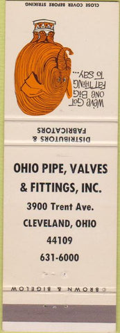 Matchbook Cover - Ohio Pipe Valve Fittings Cleveland OH