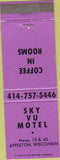 Matchbook Cover - Sky Vu Motel Appleton WI