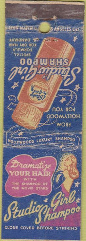 Matchbook Cover - Studio Girl Shampoo girlie WORN
