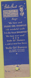Matchbook Cover - Studio Girl Shampoo girlie WORN