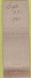 Matchbook Cover - The Cumberland Hotel Bridgetown NJ WORN