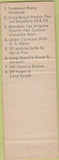 Matchbook Cover - DC Catering Concord NH Long Beach CA