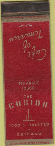 Matchbook Cover - The Casino Chicago IL Cafe of Tomorrow