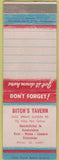 Matchbook Cover - Ditch's Tavern Carline Pittsburgh? WEAR