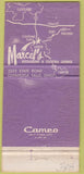 Matchbook Cover - Marcel's Cuyahoga Falls OH 30 Strike