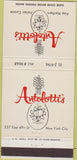 Matchbook Cover - Antolotti's New York City 30 Strike