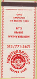 Matchbook Cover - Mediterranean Supper Club Cincinnati OH 30 Strike