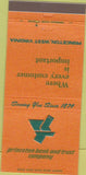 Matchbook Cover - Princeton Bank Trust Princeton WV 30 Strike