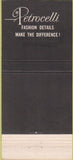 Matchbook Cover - Petrocelli Clothes Howard's Monterey Park CA 30 Strike