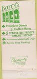 Matchbook Cover - Barry's Restaurant Rochester NY 30 Strike