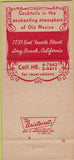 Matchbook Cover - Ashley's El Encanto Mexican Food Long Beach CA 30 Strike