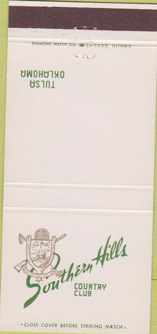 Matchbook Cover - Southern Hills Country Club Tulsa OK 30 Strike