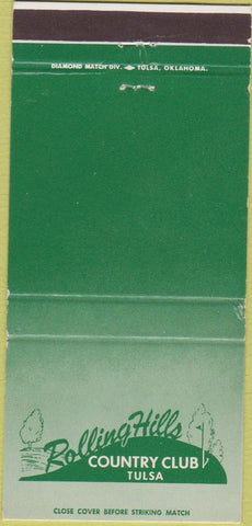 Matchbook Cover - Rolling Hills Country Club Tulsa OK 30 Strike