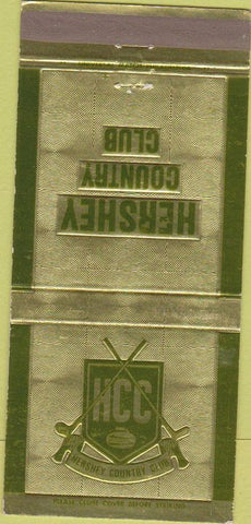 Matchbook Cover - Hershey Country Club PA 30 Strike