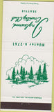 Matchbook Cover - Inglewood Country Club Seattle WA 30 Strike