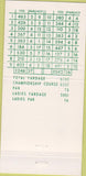 Matchbook Cover - Inglewood Country Club Seattle WA 30 Strike