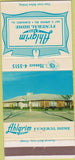 Matchbook Cover - Ahlgrim Funeral Home Elmhurst IL 30 Strike