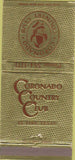 Matchbook Cover - Coronado Country Club El Paso TX 30 Strike