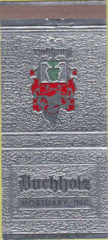 Matchbook Cover - Buchholz Mortuary St Louis MO 30 Strike