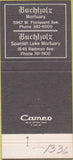 Matchbook Cover - Buchholz Mortuary St Louis MO 30 Strike