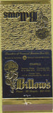 Matchbook Cover - Billow's Funeral Cuyahoga Falls Portage Lakes OH 30 Strike