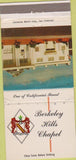 Matchbook Cover - Berkeley Hills Chapel Funeral Berkeley CA WEAR 30 Strike