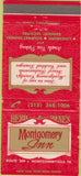 Matchbook Cover - Montgomery Inn Montgomeryville PA 30 Strike