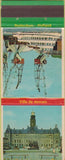 Matchbook Cover - Ville De Demain Rotterdam Town Hall Rotterdam Holland