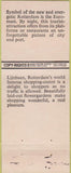 Matchbook Cover - Stad Van Morgen  Rotterdam Holland