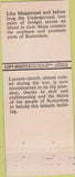 Matchbook Cover - Stadt Der Zukunft Laurens church Rotterdam Holland