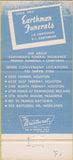 Matchbook Cover - Earthman's Southwest Chapel Funerals Houston TX 30 Strike