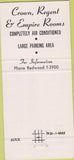Matchbook Cover - Crystal Lake Casino West Orange NJ 30 Strike