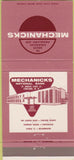 Matchbook Cover - Mechanicks National Bank Concord NH 30 Strike