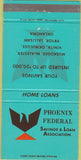 Matchbook Cover - Phoenix Federal Muskogee Vinita Pryor Sallisaw OK 30 Strike