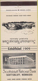 Matchbook Cover - Scottsbluff National Bank NE 30 Strike